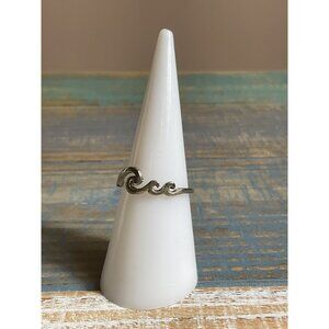 Sterling Silver Wave Design Ring Fashion